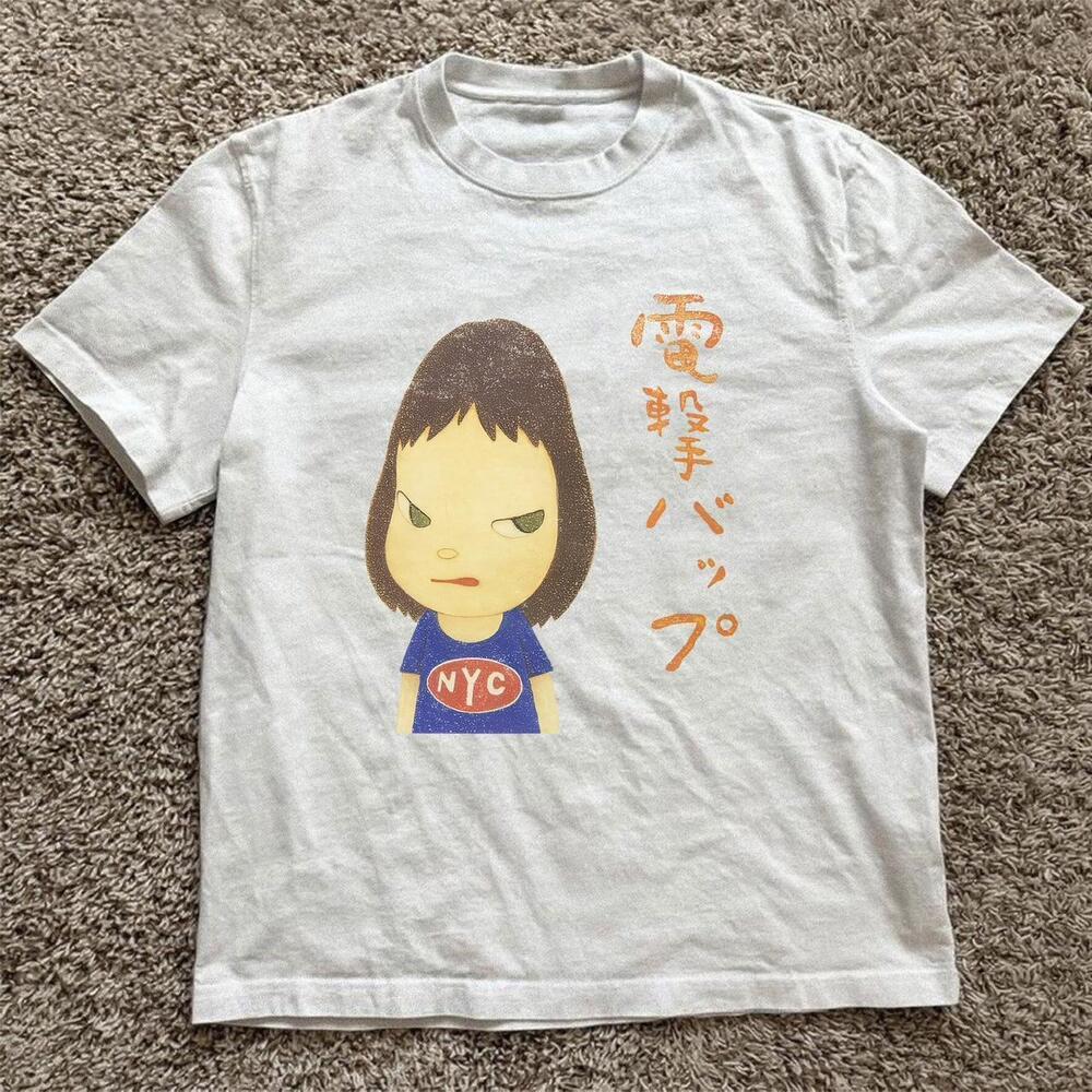 White Yoshitomo Nara Nyc Cotton T-Shirt